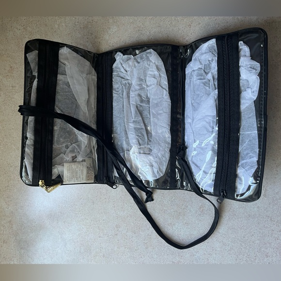 Vintage 1995 Revlon Blue Velvet Jewelry Cosmetic Bag Travel Pouch Case - Picture 3 of 9